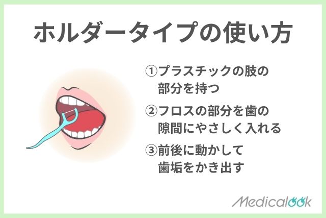 ホルダータイプ（持ち手があるタイプ）の使い方